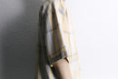 ivory check loose s/s shirt