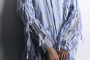 ''Re:make''shredder design stripe shirt