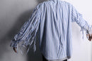 ''Re:make''shredder design stripe shirt