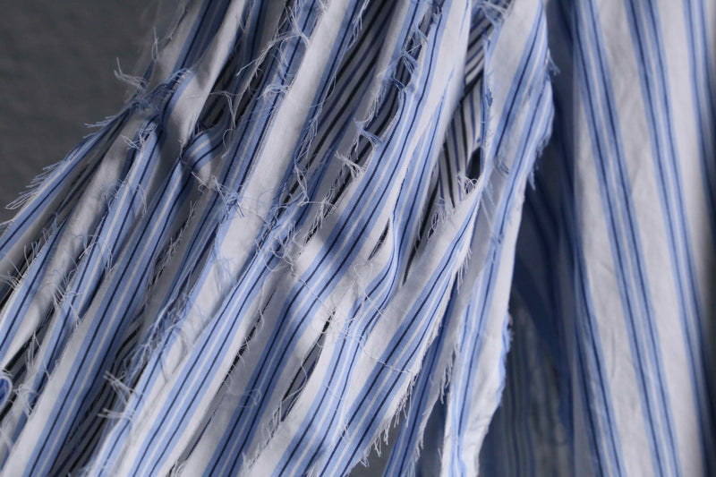 ''Re:make''shredder design stripe shirt