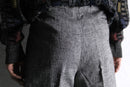 two tuck stripe textured slacks