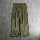 1990-00s glossy wide cargo pants