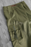 1990-00s glossy wide cargo pants