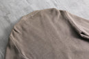 1970-80s suede switch rib knit cardigan