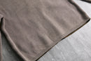1970-80s suede switch rib knit cardigan