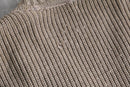 1970-80s suede switch rib knit cardigan