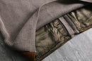 1970-80s suede switch rib knit cardigan