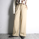 yellow beige linen wide easy pants