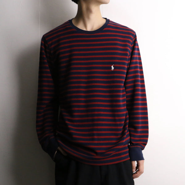 "POLO Ralph Lauren"  border design knit