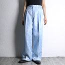 jacquard pattern wide trousers