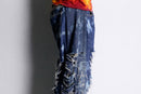 "Re:make" clash damage flare denim pants