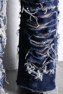 "Re:make" clash damage flare denim pants