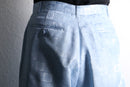 jacquard pattern wide trousers