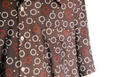 70's circle & dot pattern H/S poly shirt