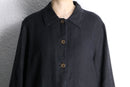 black linen half sleeve long shirt