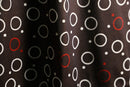 70's circle & dot pattern H/S poly shirt