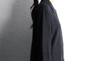 black linen half sleeve long shirt
