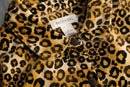 1990-00s leopard loose velour shirt