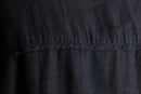 black linen half sleeve long shirt