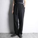 "Lauren Ralph Lauren" black linen tapered trousers