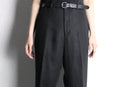 "Lauren Ralph Lauren" black linen tapered trousers