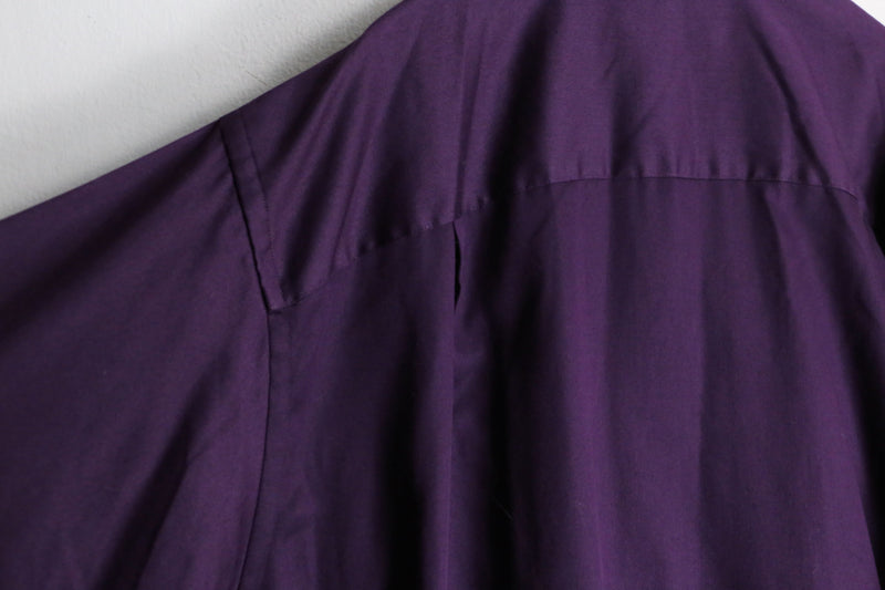 "GEOFFREY BEENE" dark violet frill shirt