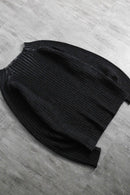 2000s wool acryl rib knit pull