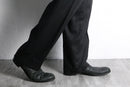 "Lauren Ralph Lauren" black linen tapered trousers