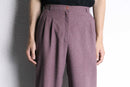 pale purple color 2tuck trousers