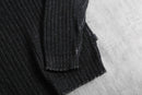 2000s wool acryl rib knit pull
