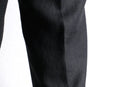 "Lauren Ralph Lauren" black linen tapered trousers