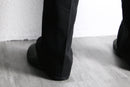 "Lauren Ralph Lauren" black linen tapered trousers