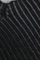 2000s wool acryl rib knit pull
