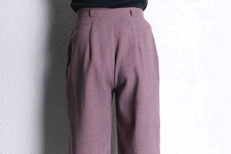 pale purple color 2tuck trousers