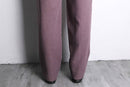 pale purple color 2tuck trousers