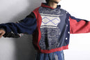 "Re:make" sweat × knit docking hoodie