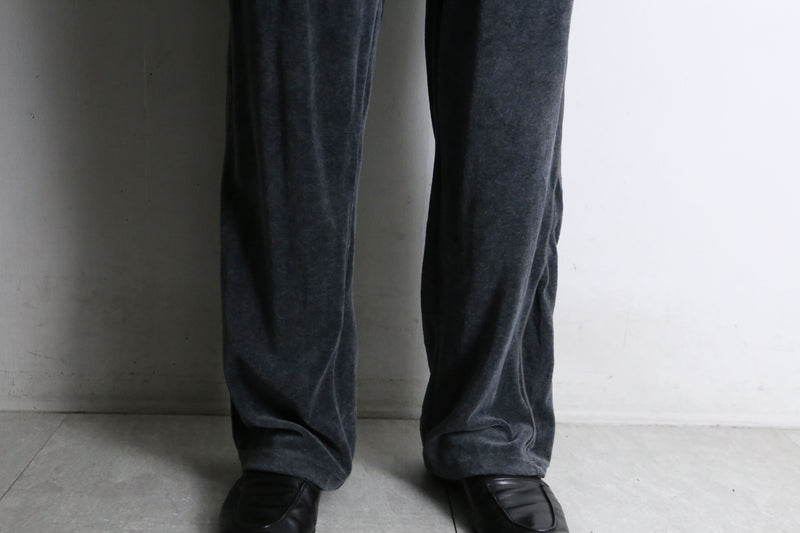 dark gray wide straight track pants