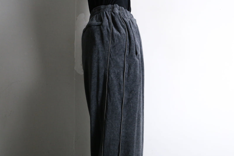 dark gray wide straight track pants