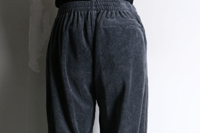 dark gray wide straight track pants