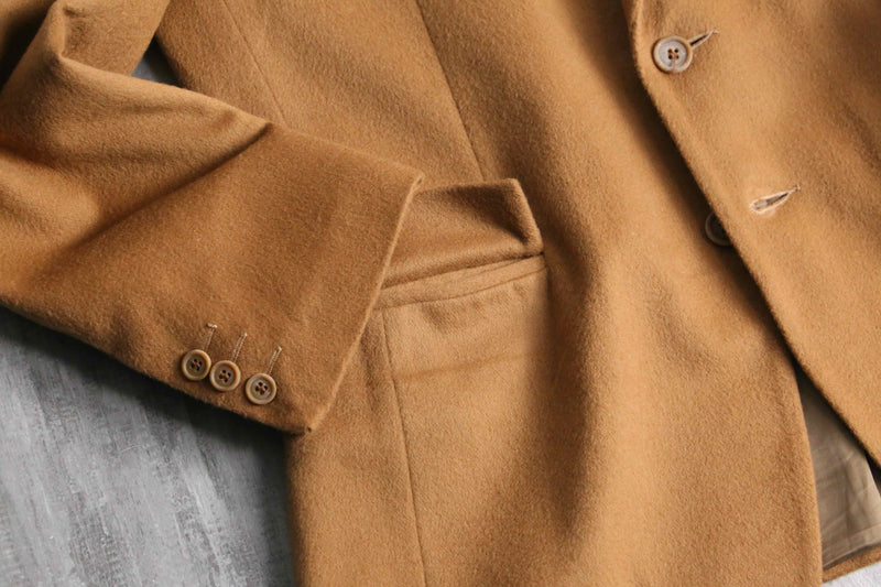 made in italy LANAwool beige tailored  jacket