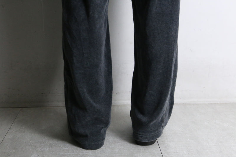 dark gray wide straight track pants