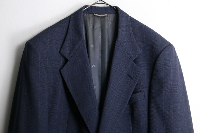 “Christian Dior” navy wool single tailored jacket