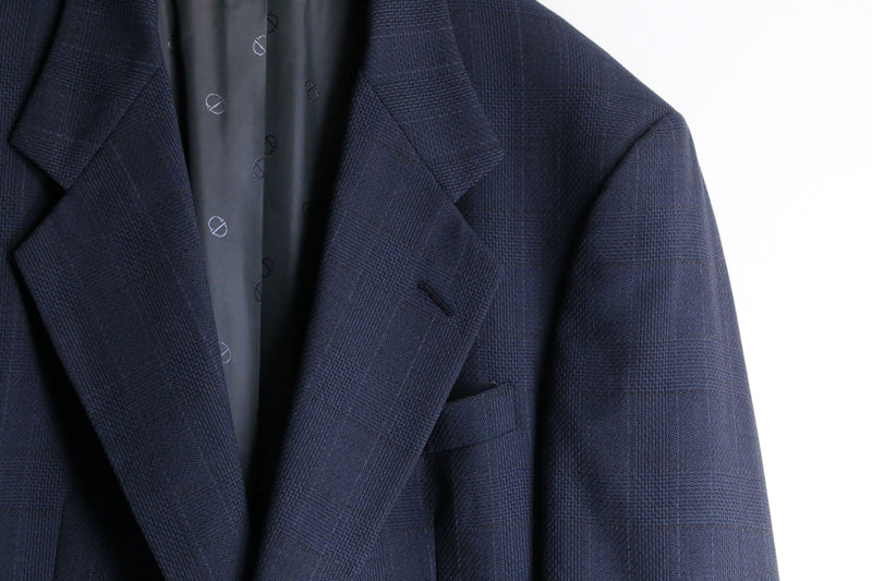 “Christian Dior” navy wool single tailored jacket