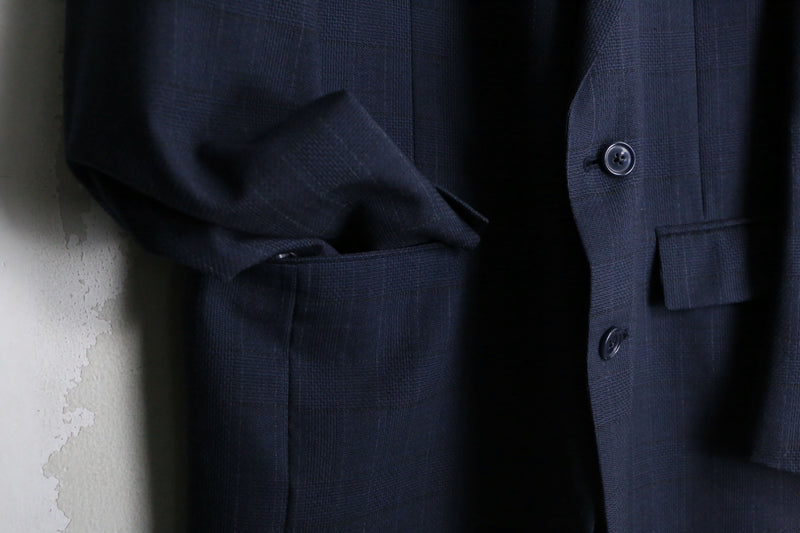 “Christian Dior” navy wool single tailored jacket