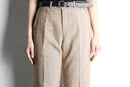 70’s straight linen nep trousers