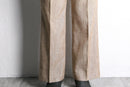 70’s straight linen nep trousers