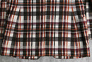 70's brown check tailored jacket
