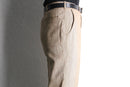 70’s straight linen nep trousers