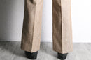 70’s straight linen nep trousers