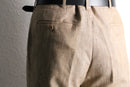 70’s straight linen nep trousers
